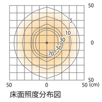 床面照度分布図