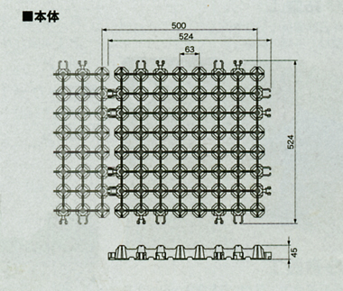 砂利想い（寸法図）