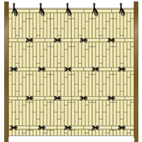 山一屋製　竹垣材料セット11型　建仁寺垣(片面張)の写真