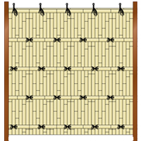 山一屋製　竹垣材料セット11型　建仁寺垣(片面張)の写真