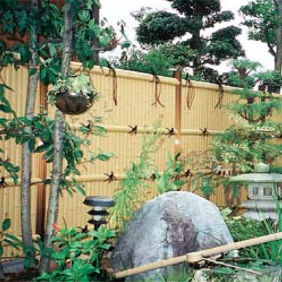 エイコー竹垣材料セット11型 建仁寺垣ボード 両面張 写真