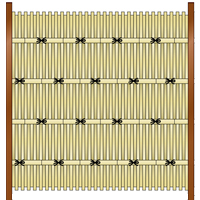 山一屋製　竹垣材料セット19型　大津垣(笠なし)の写真