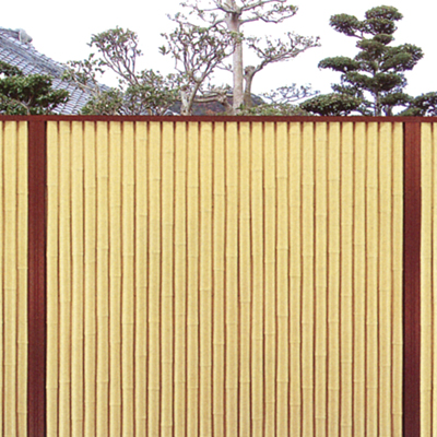 エイコー竹垣材料セット21型 木賊垣ボード 片面張 写真
