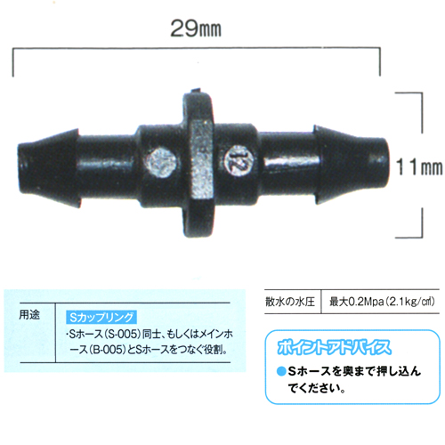 Sカップリング 写真